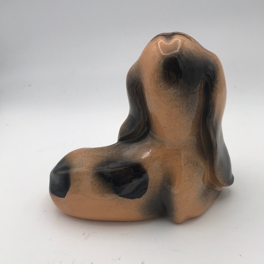VTG 6-1/2" Droopy Eyes Bassett/Hound Dog Bank Glazed Ceramic - Picture 2 of 8